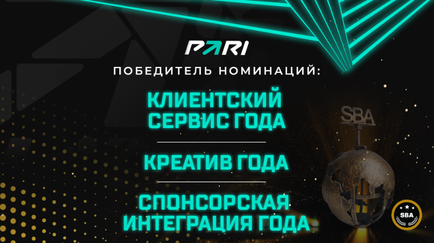 Sport Business Awards: у БК PARI три награды